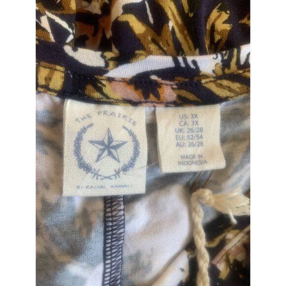 The Prairie by Rachel Ashwell Size 3X Fall Tunic Vneck hi/lo Stretchy - Picture 6 of 7